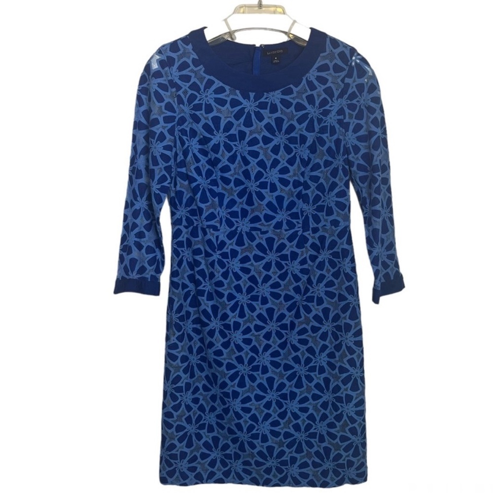LANDS’ END Lace Floral Dress